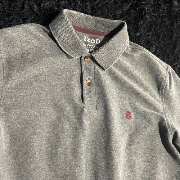 Vintage Izod Grey Polo Shirt #poloshirt #poloassn #Izod #george - Picture 7 of 8